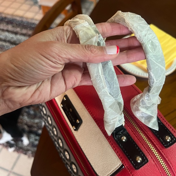 NWT UNICORN Kate Spade All Typed Up Clyde red leather typewriter bag circa 2010 - Picture 11 of 14